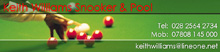 Keith Williams Snooker & Pool Tables Logo