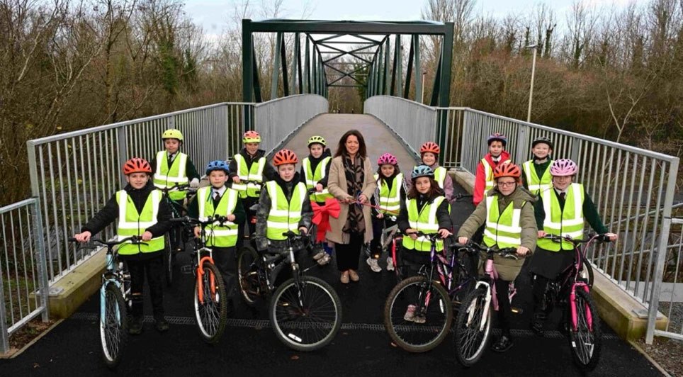 Infrastructure Minister Opens Pedestrian And Cycle Bridge