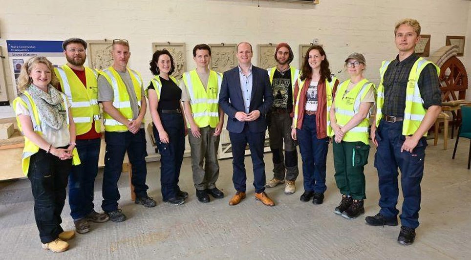 Minister Visits Apprentices Helping To Protect Historic Environment